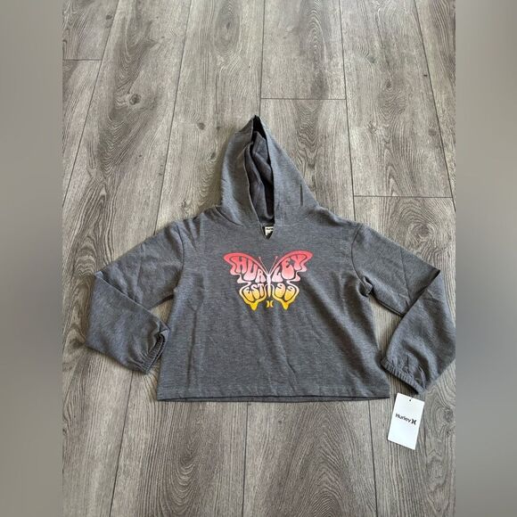 Hurley Gray Casual Hoodie - Picture 1 of 4